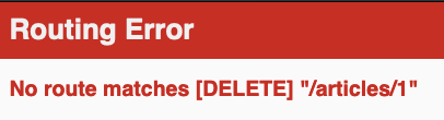 No delete route